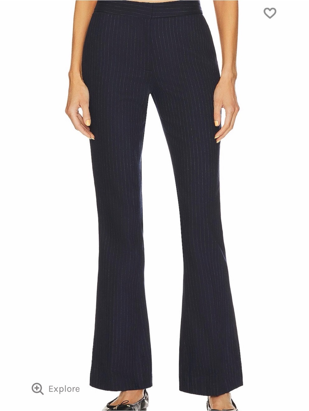 Musier Paris Navy Pinstripe Melissa Trouser EU 38/US 6/Medium